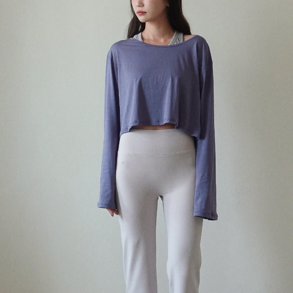 Light long sleeve tee (vintage purple)