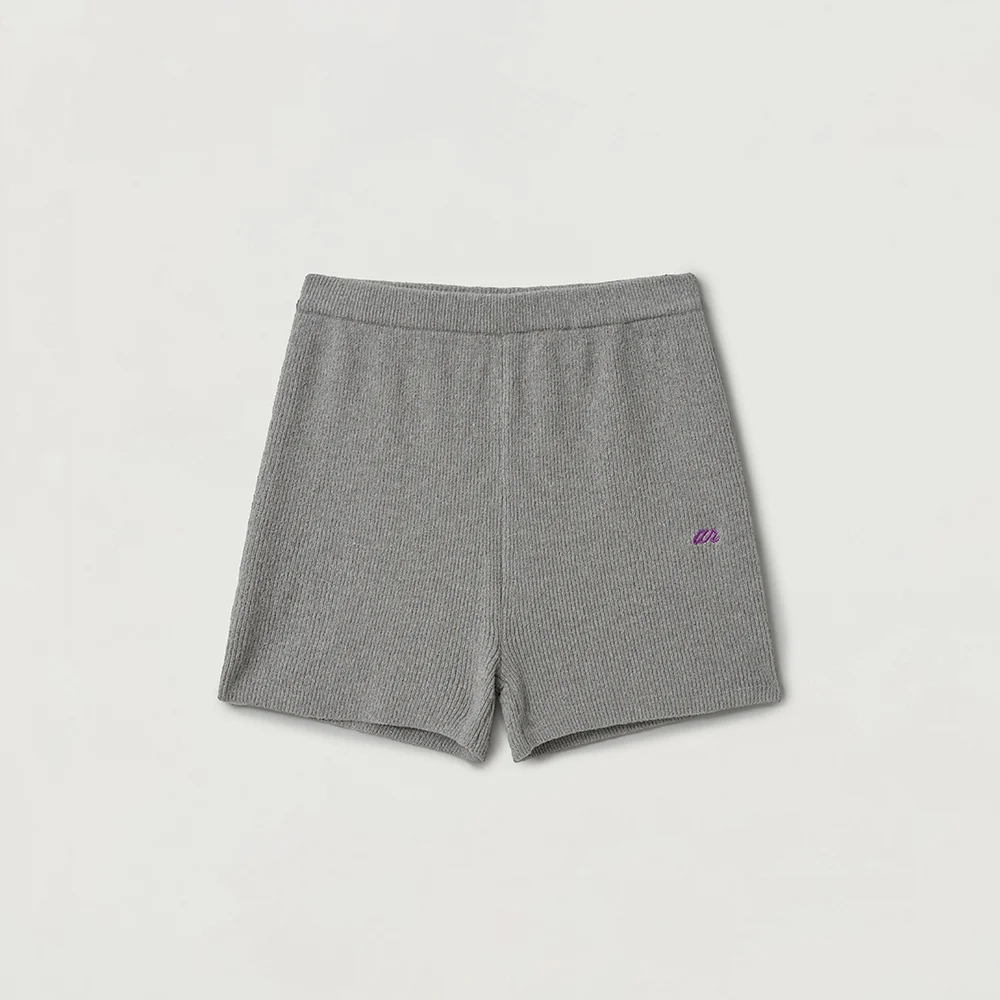Ease knit mini shorts_grey