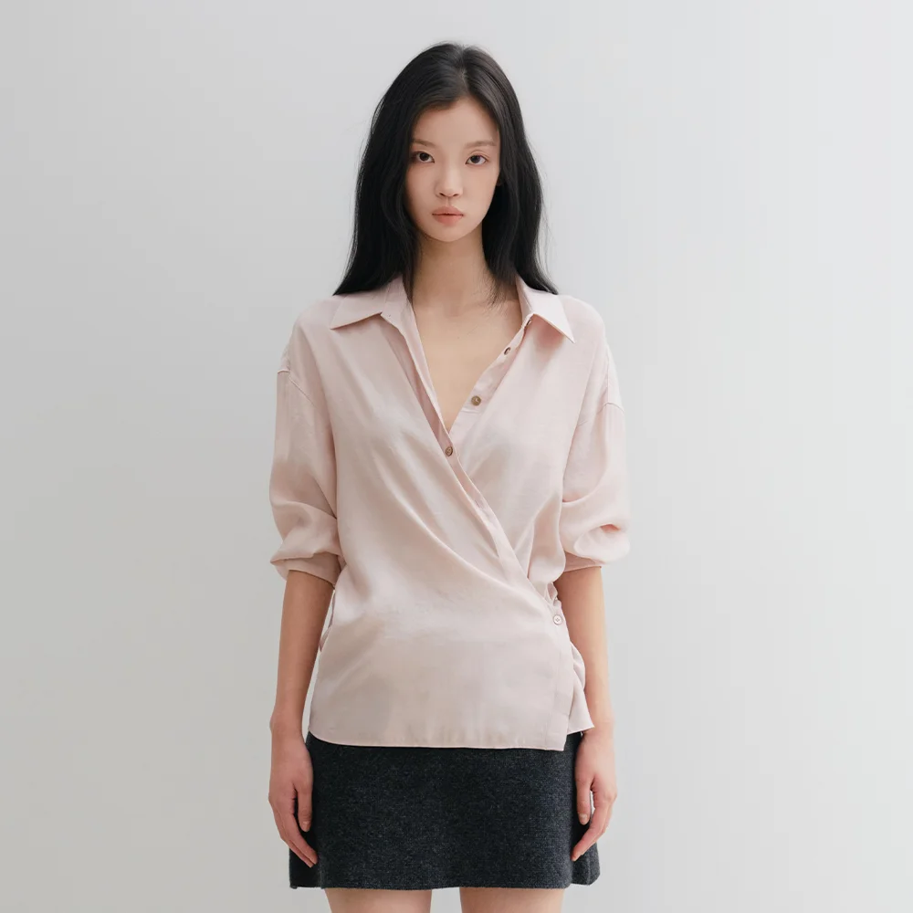 Turn Line Shirt (Powder Pink)