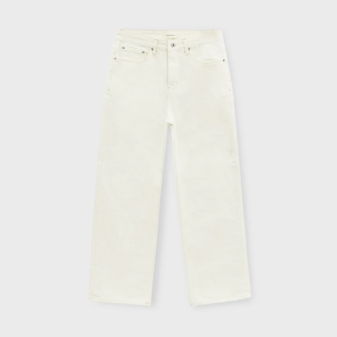 W 5P Straight Denim, Ecru