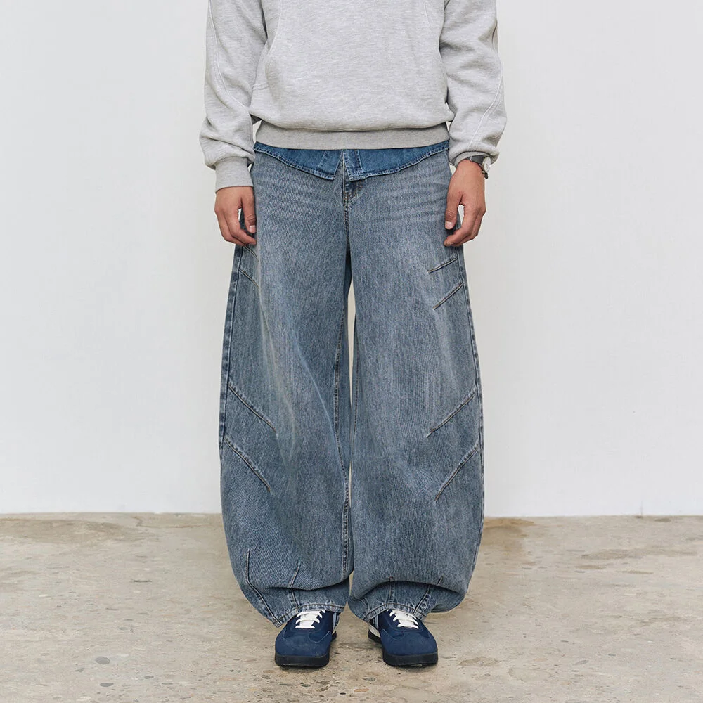 Balloon Wide Rib Jeans DCPT067LightBlue