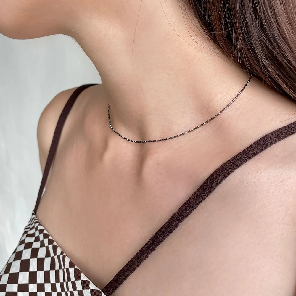 morse choker necklace