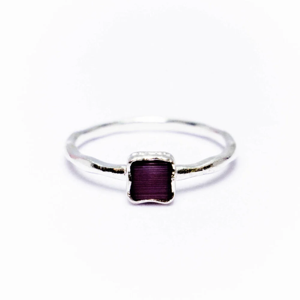 HR 174R_Amethyst Cat’s Eye Ring (Silver 925)