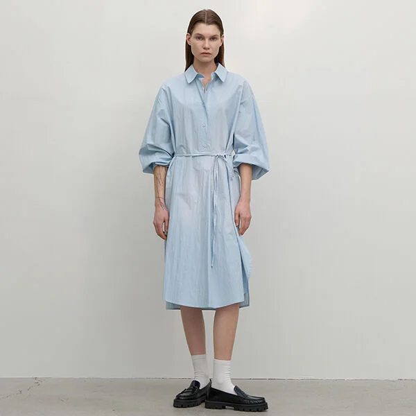 HAIM BOY-FIT SHIRT DRESS(OP-6142)