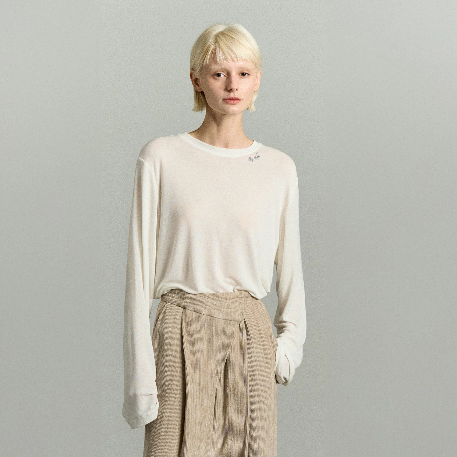 ROUND NECK JERSEY TOP