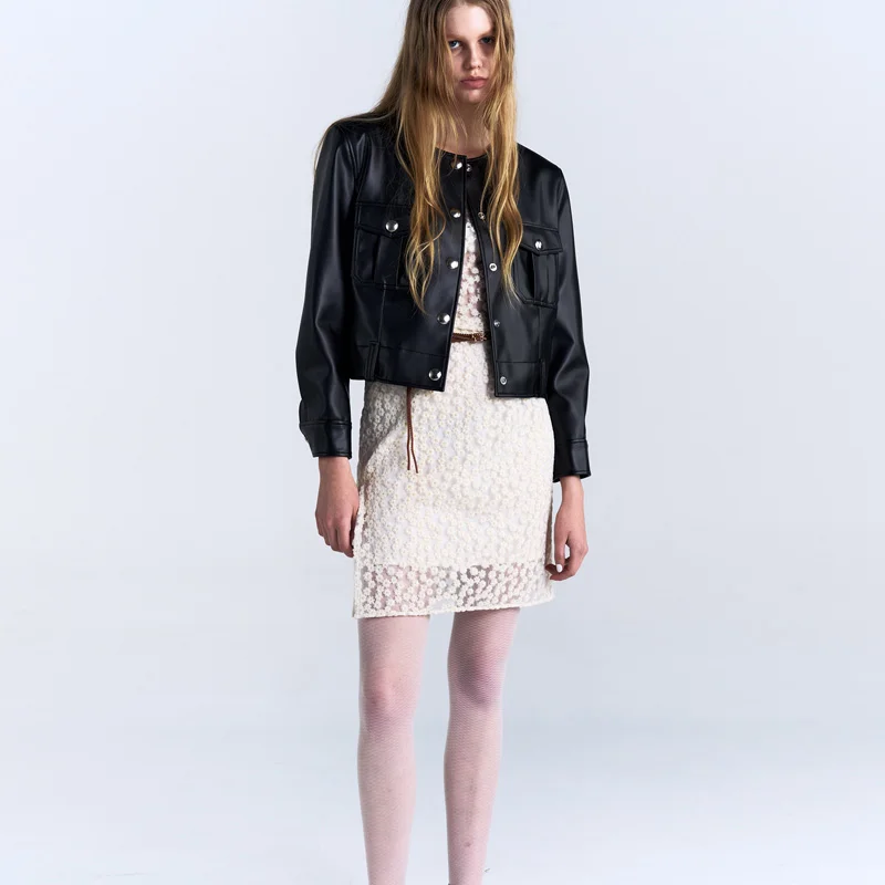 W DAISY LACE SKIRT - IVORY