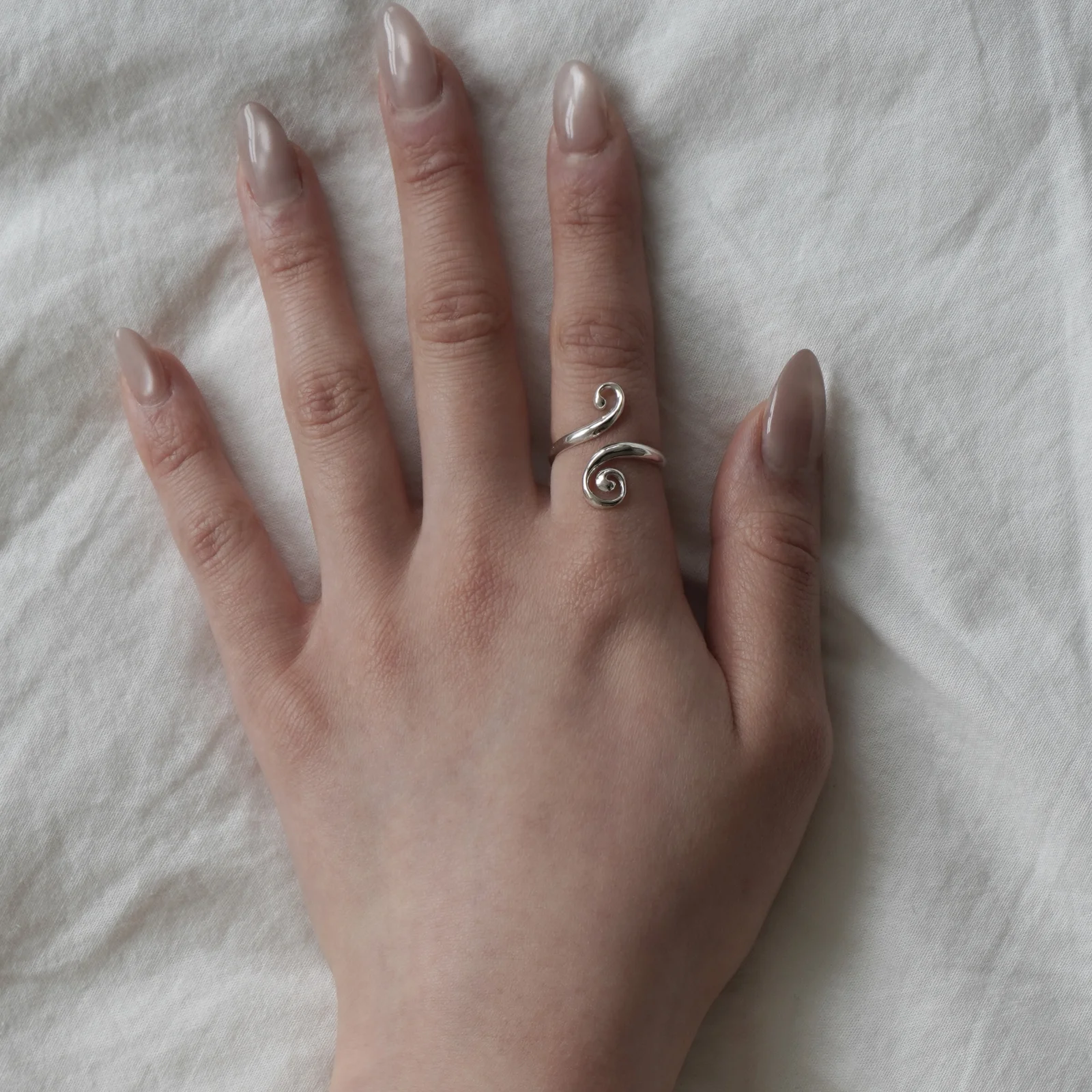 fluid spiral ring