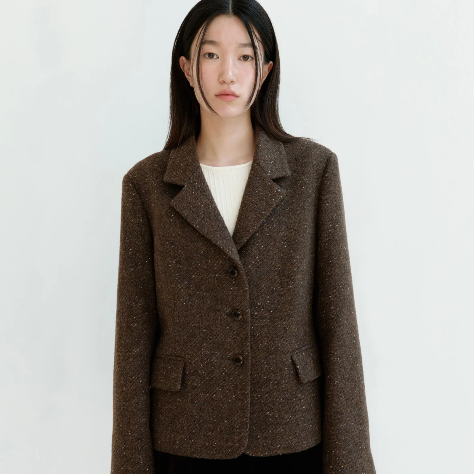 Classic Wool Jacket-Brown
