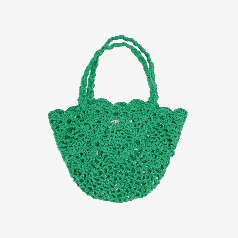 Pineapple Mini Tote Bag _ Green (菠蘿 手工製 鉤織 迷你托特袋)