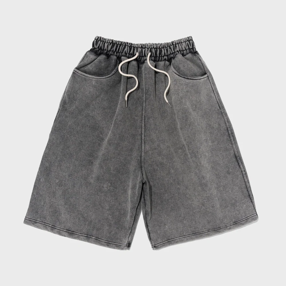 PIG DYING BERMUDA PANTS (CHARCOAL)