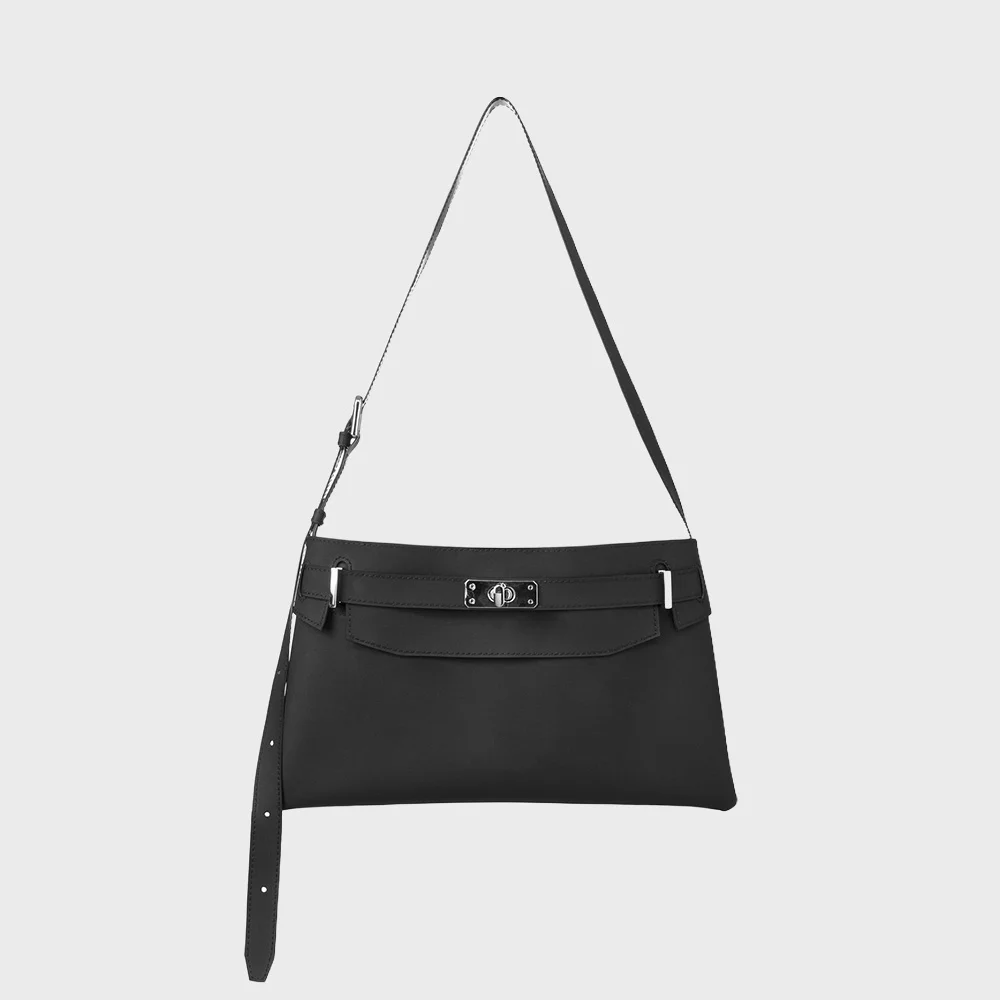 JELLY TWO-WAY MIDDLE BAG IN BLACK