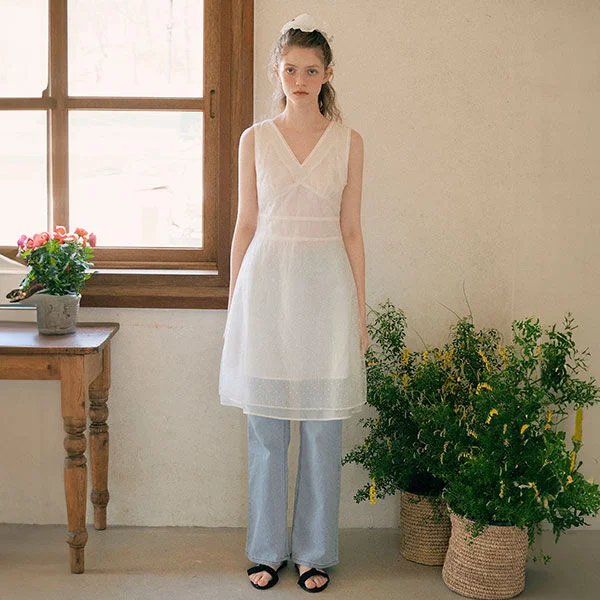 LACE LAYERED ONEPIECE IVORY