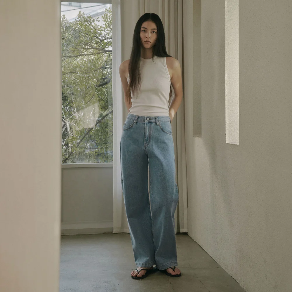ROANA STRAIGHT DENIM PANTS_DENIM