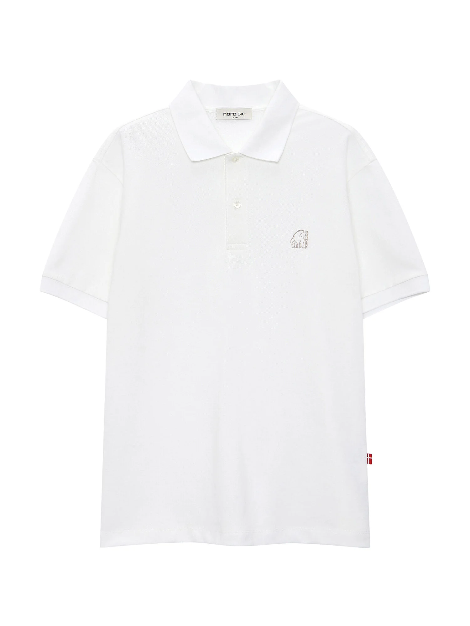小 北極熊 Polo 短袖 T恤 - U_Off White_OUM25237W3