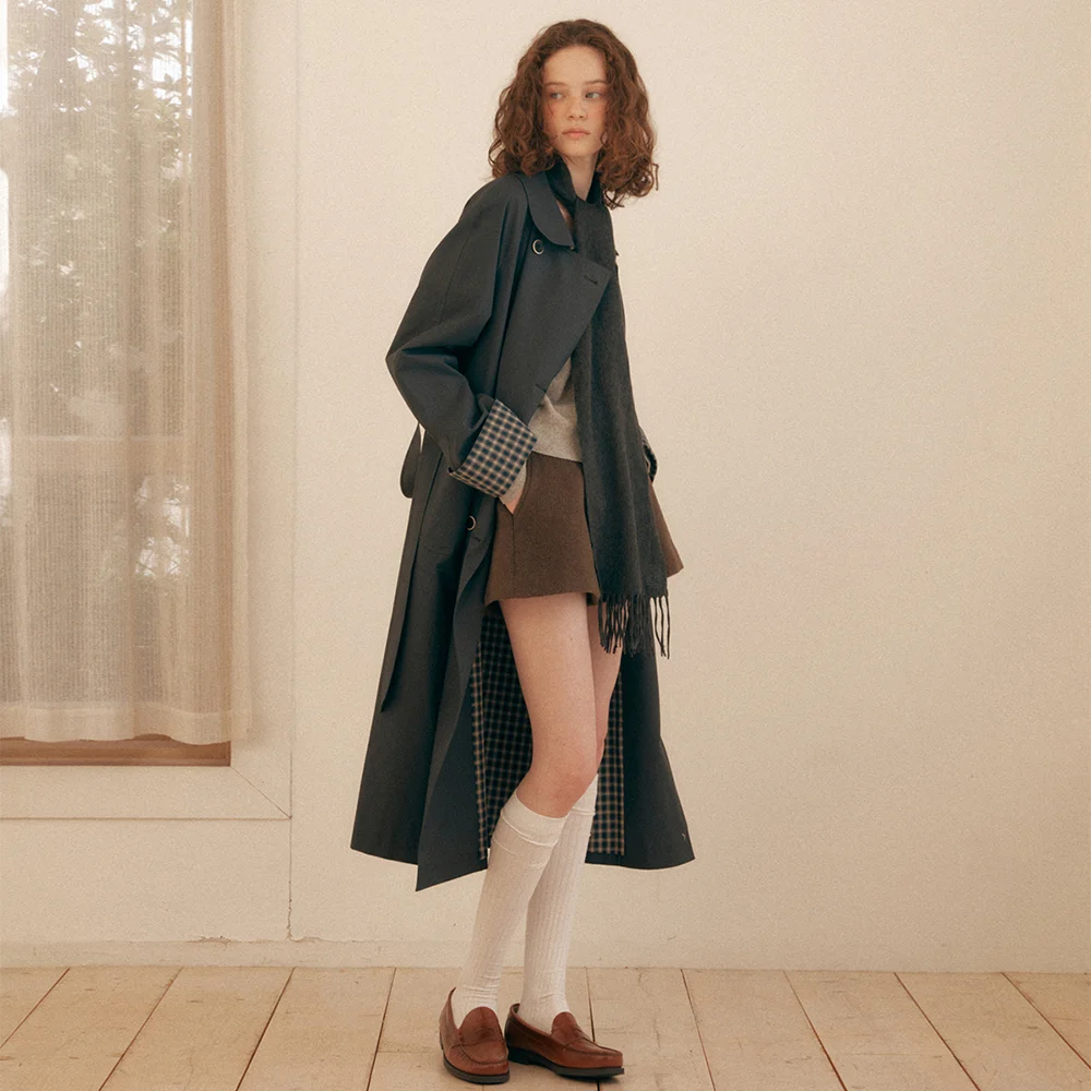 Maybe Hoodie Trench Coat