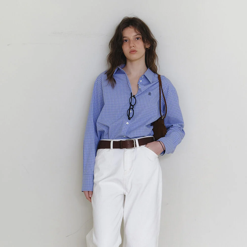 Bony standard shirt Blue check