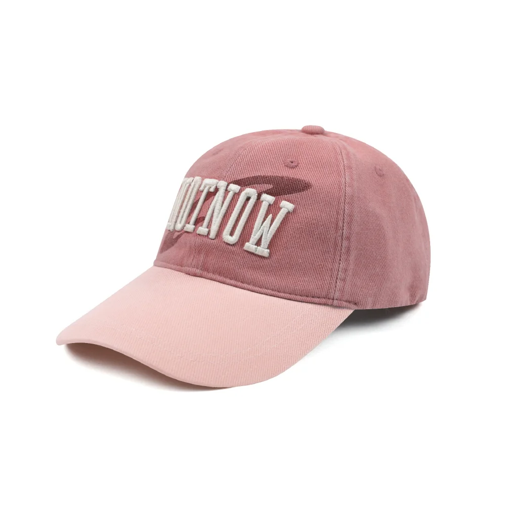GC059 NOTNOW 撞色 水洗 純棉 棒球帽 (PINK)