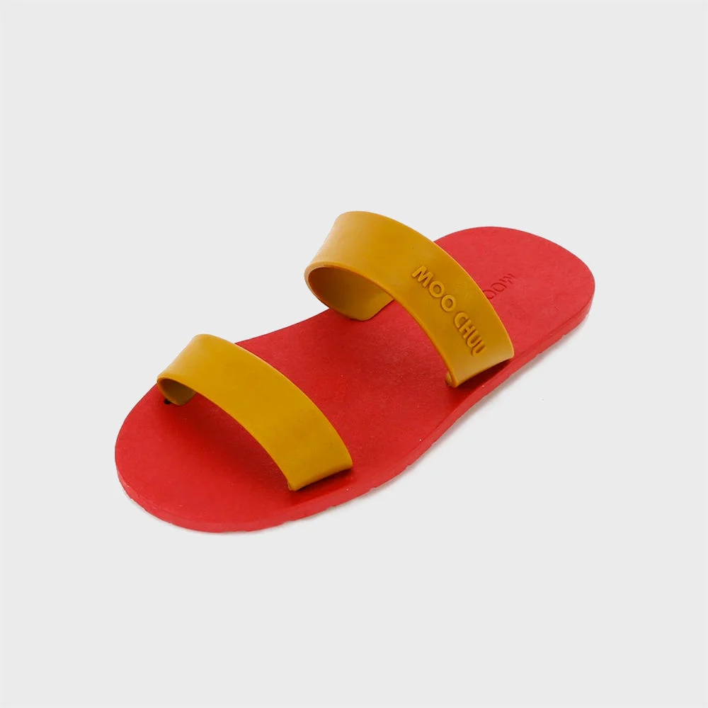 Two Straps, Red-Caramel