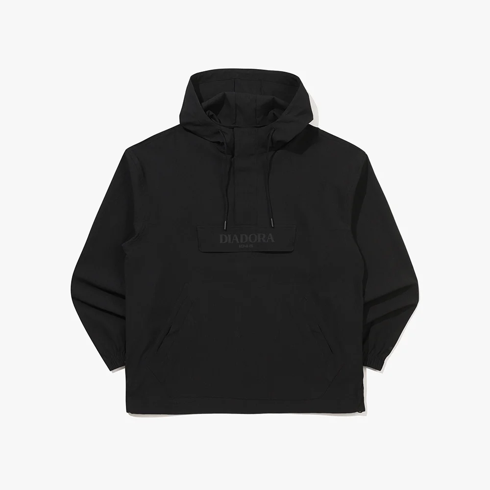 微 百褶 連帽衫 風褸 外套 BLACK