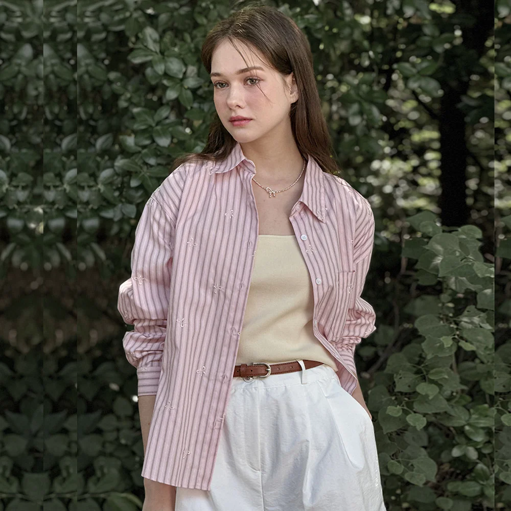 Lautre Stripe Ribbon shirts