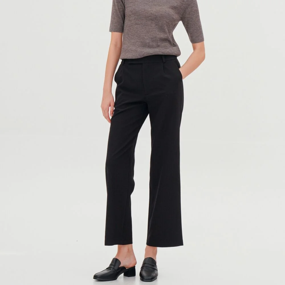 Semi Wide Slacks _Black
