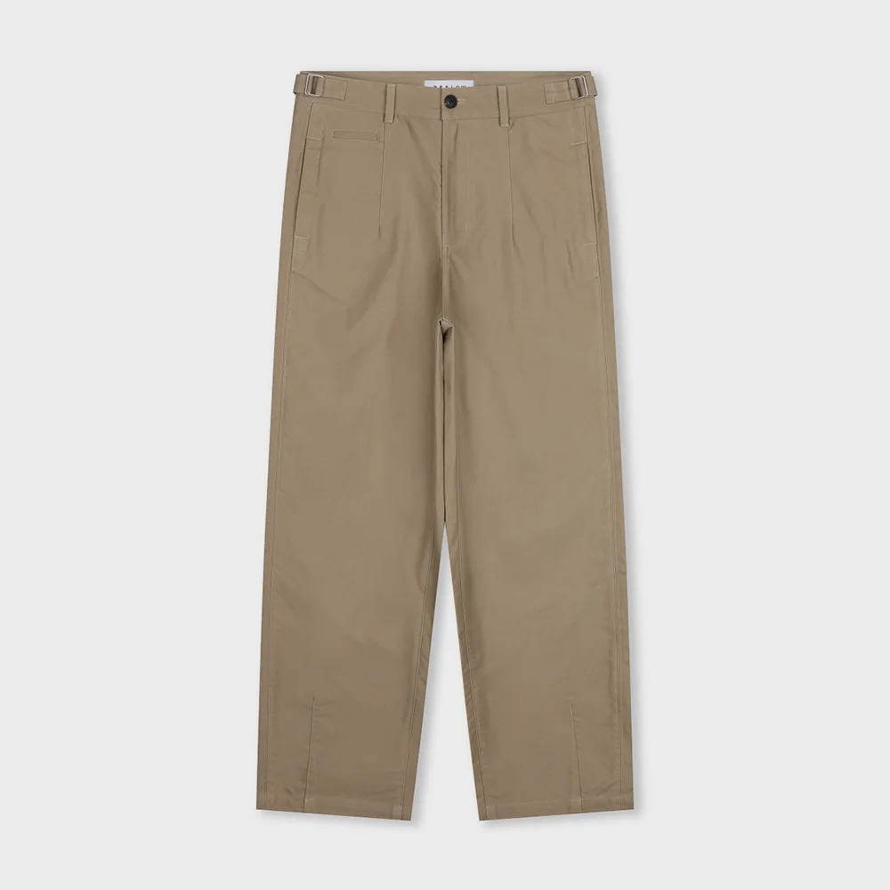 MOLE SKIN DART PANTS BEIGE
