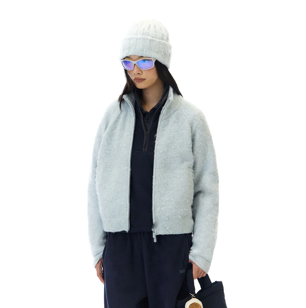 HUG KNIT ZIP-UP (LIGHT BLUE)