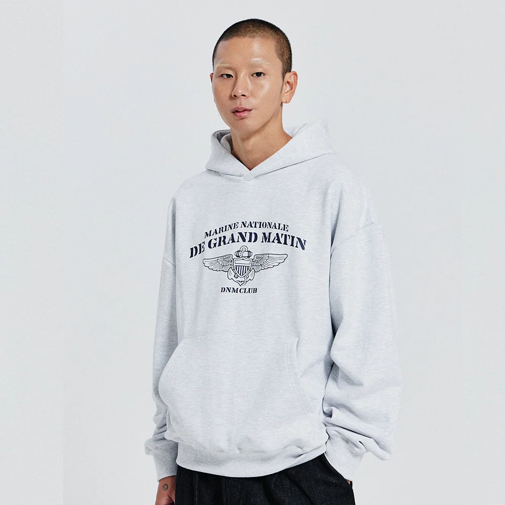 V.HEAVY HOOD SWEAT CLUB_1% MELANGE