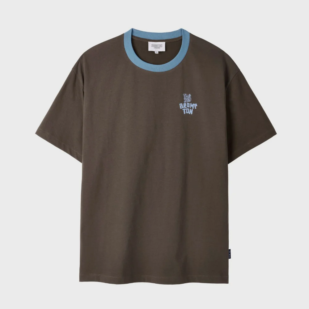 TROPICAL BACK GRAPHIC HALF SLEEVE T-SHIRT - BROWN (P262UTS139)
