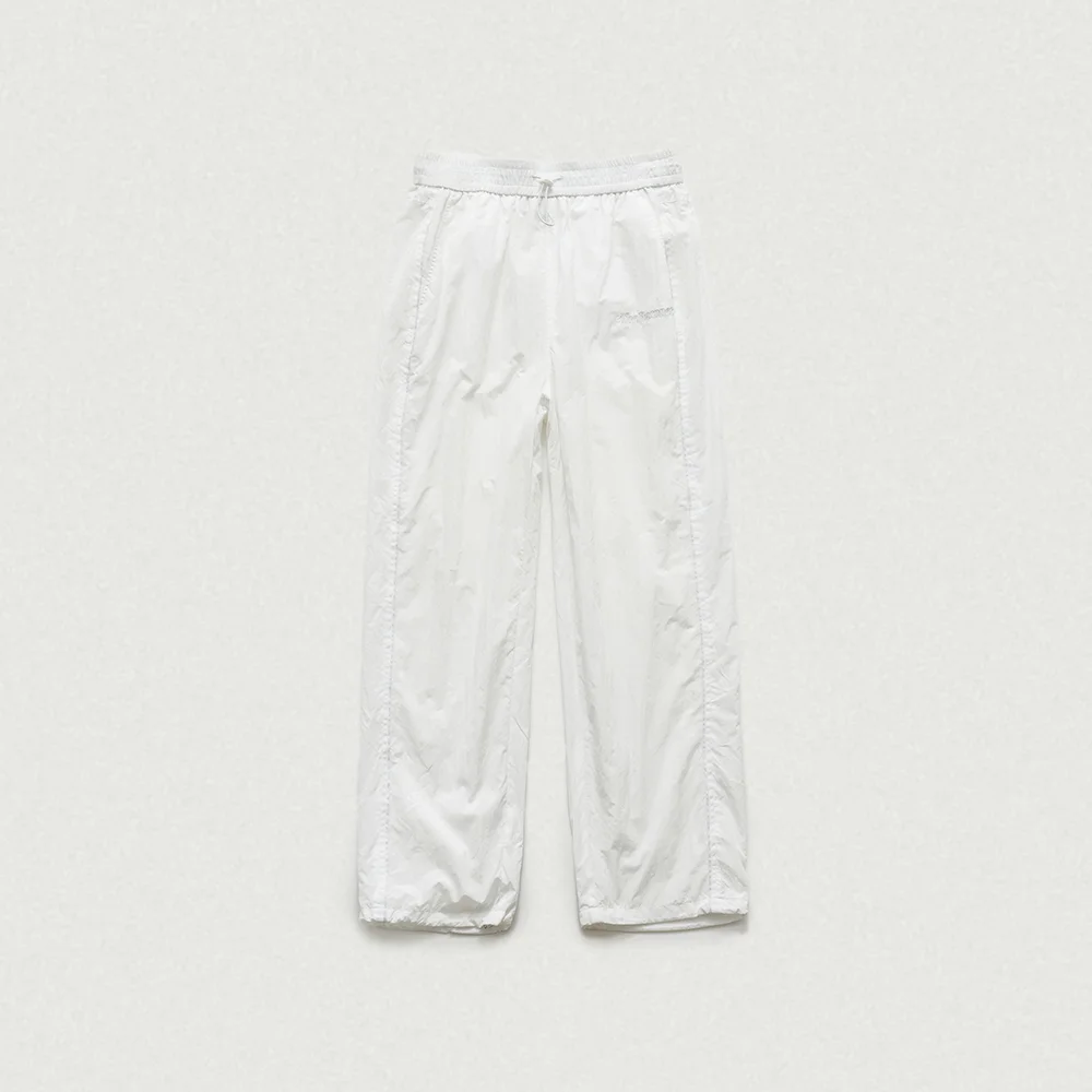 Cloudy Wind Set-Up Pants_White