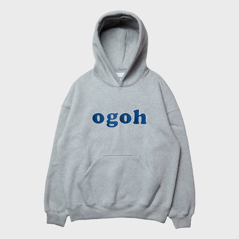 OGOH Signature Logo Hoodie Melange Grey
