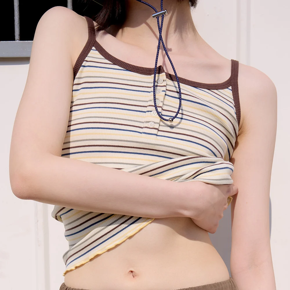 BUTTON SLEEVELESS - 4 colors