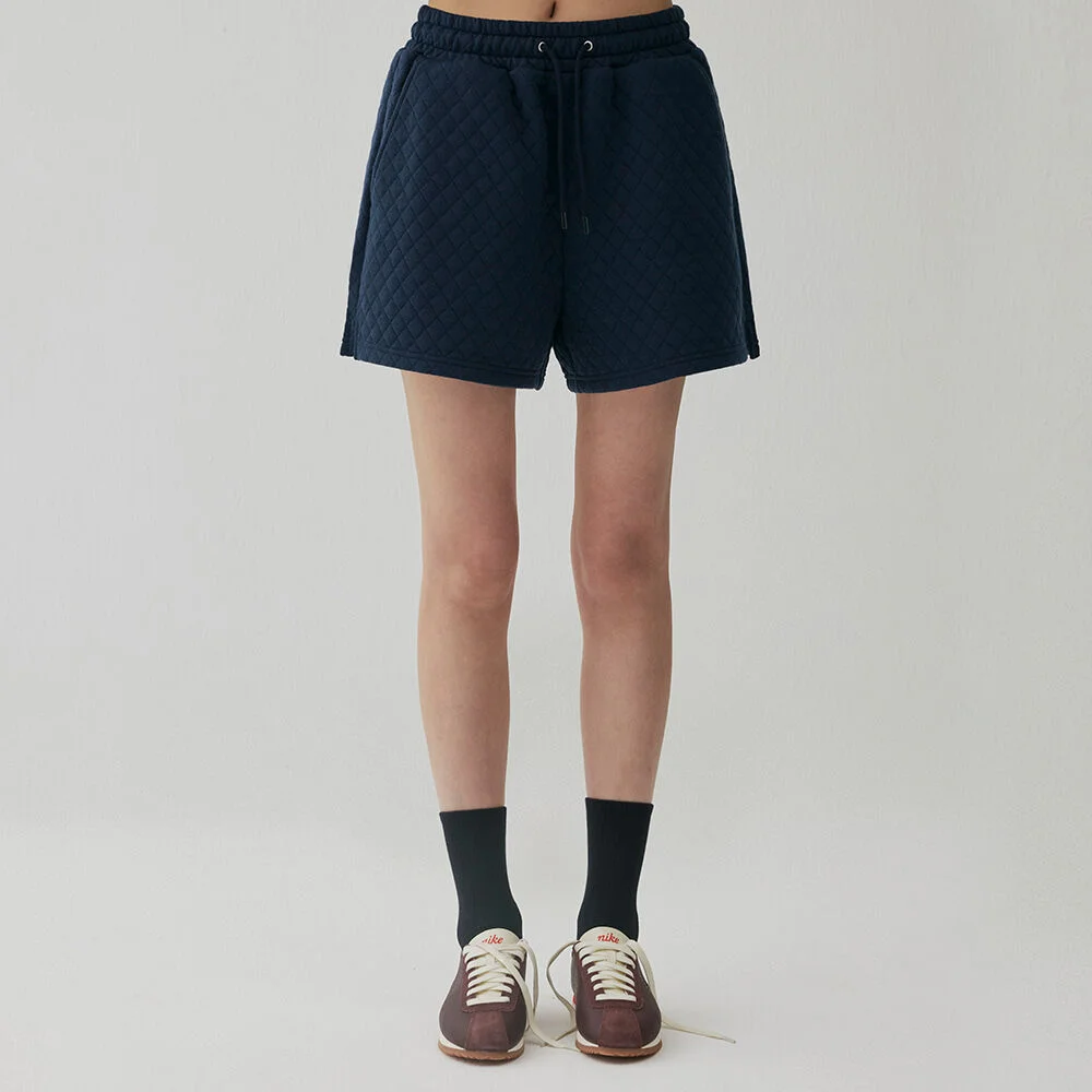 Quilted Banding Shorts (Navy)
