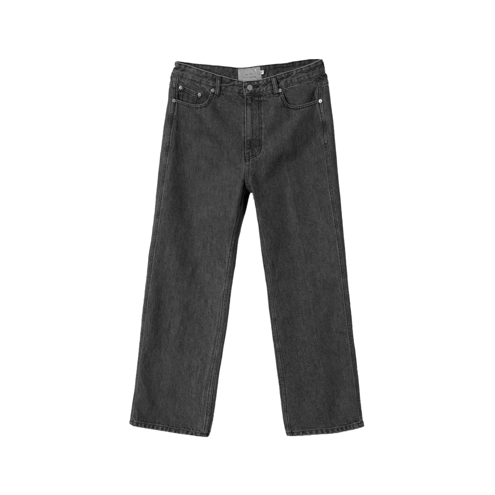 STRAIGHT DENIM PANTS BASALT