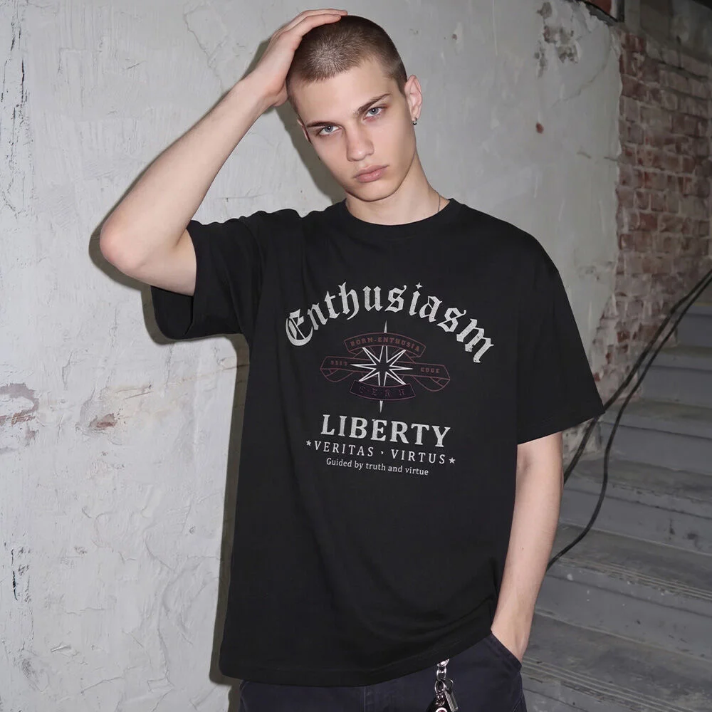 Liberty 短袖T恤 黑色 SJST6951