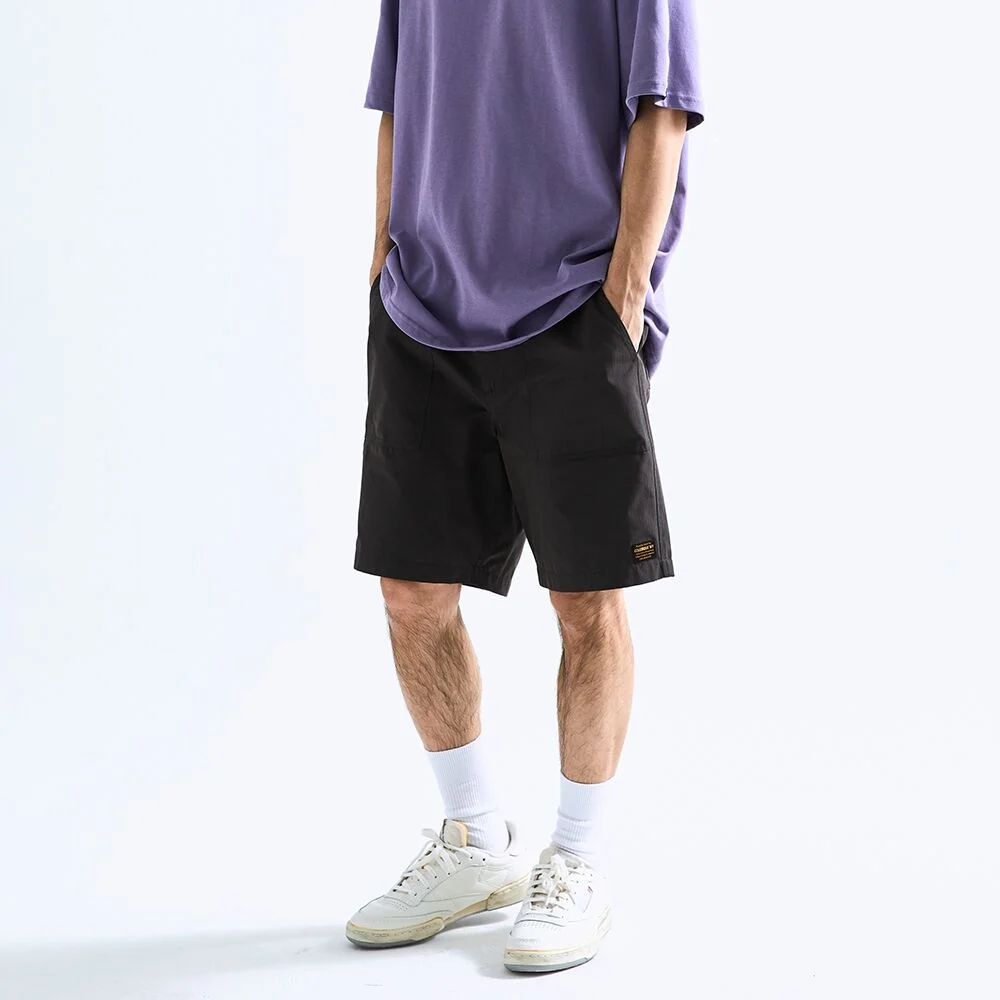 MIL-LABEL POCKET UNIFORM SHORTS PANTS 岩灰黑