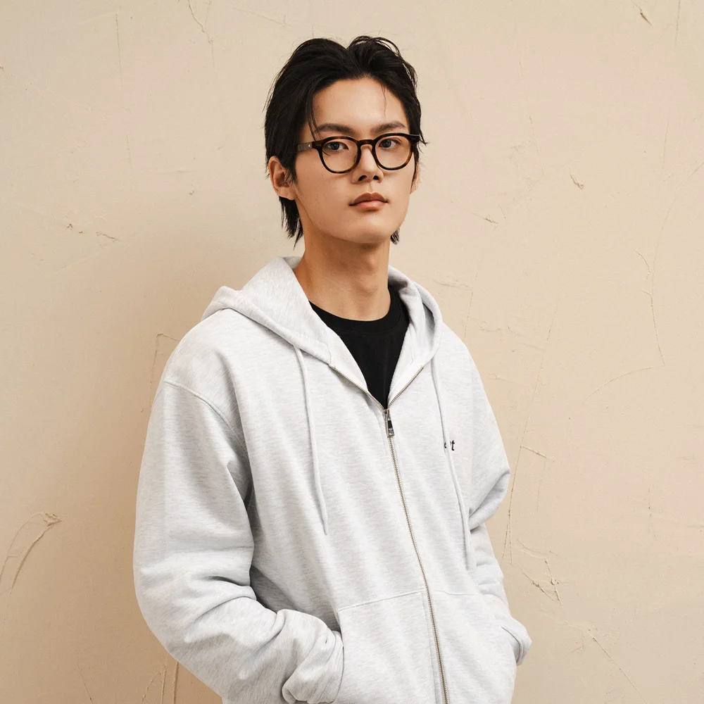 CLASSIC HOOD ZIP-UP (H/ASH)