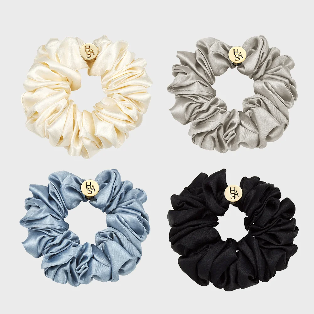 HLD006 Classic pleated scrunchie (L)