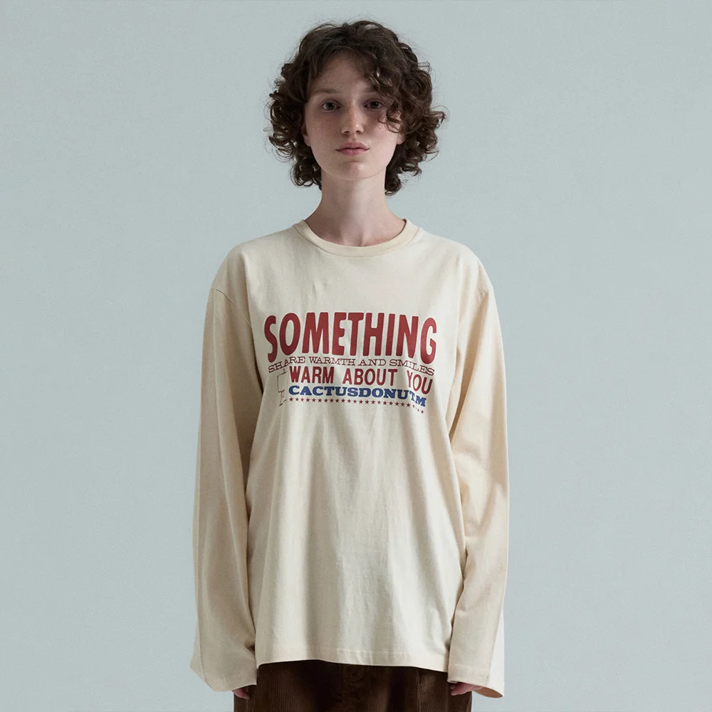 Something Warm LS Tee - Cream