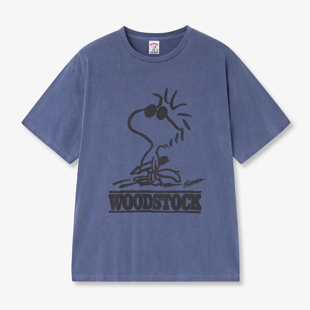Woodstock Pigment T恤 (NAVY)