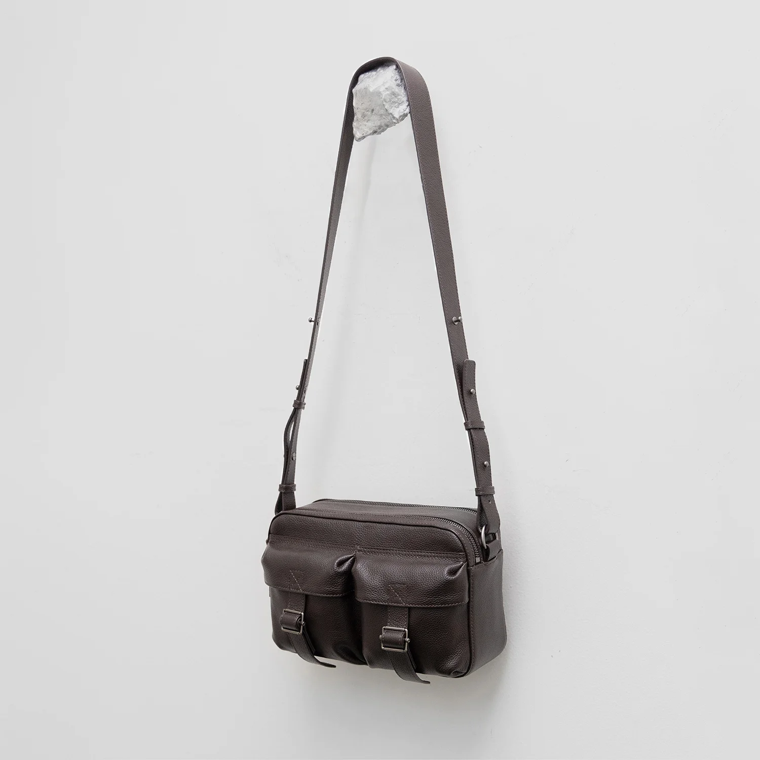 Leather Camera Bag - Brown