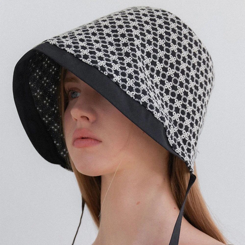 flower patterned bonnet_2color HA016