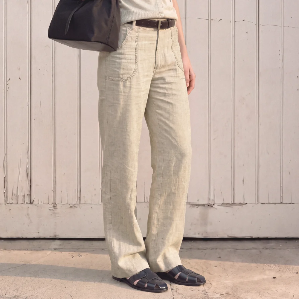 NOIR LINEN PANTS (NATURAL)
