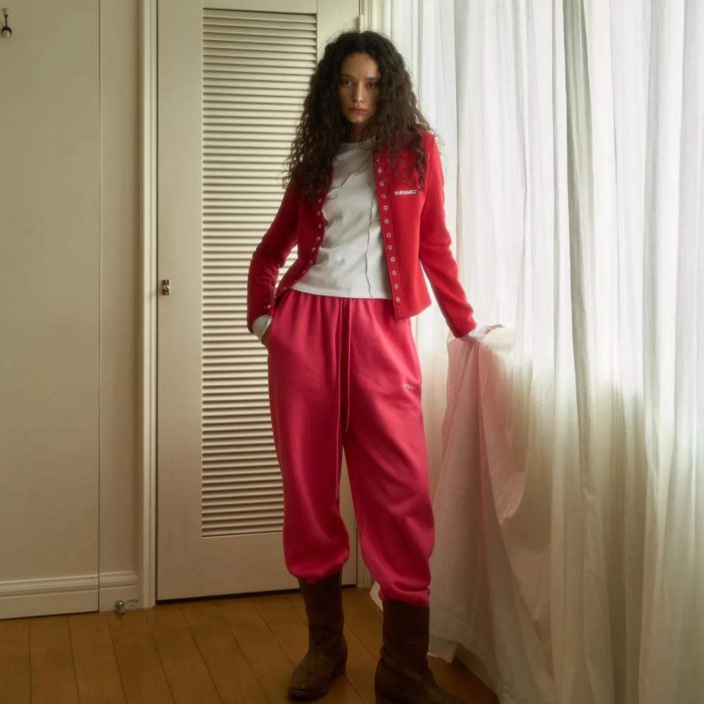 Saalty Warming Jogger Pants / Pink