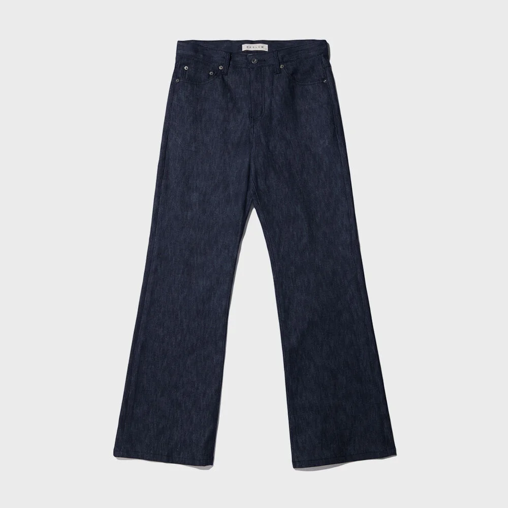 RIGID WIDE FLARE JEANS INDIGO