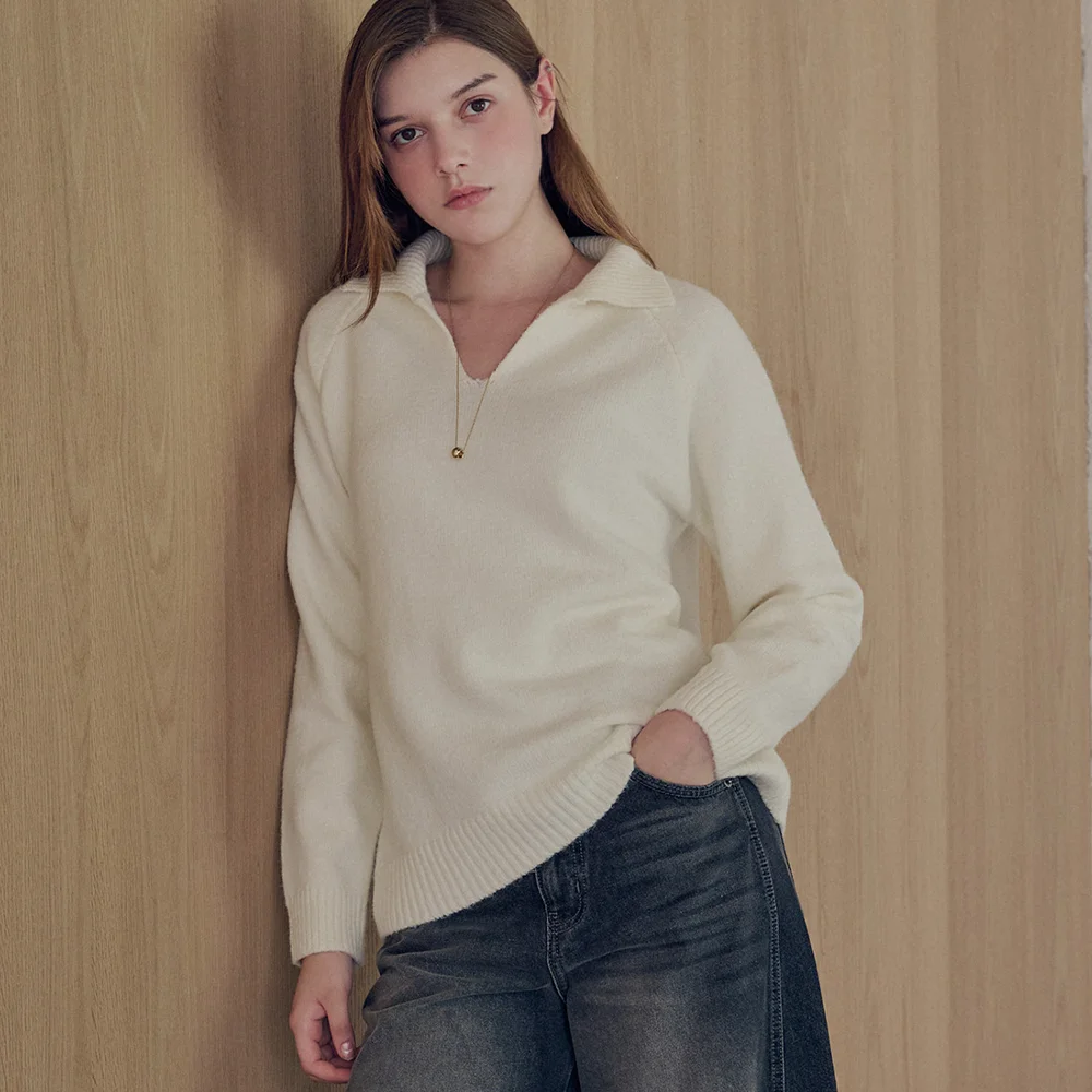 Sailor collar knit_3 Colors