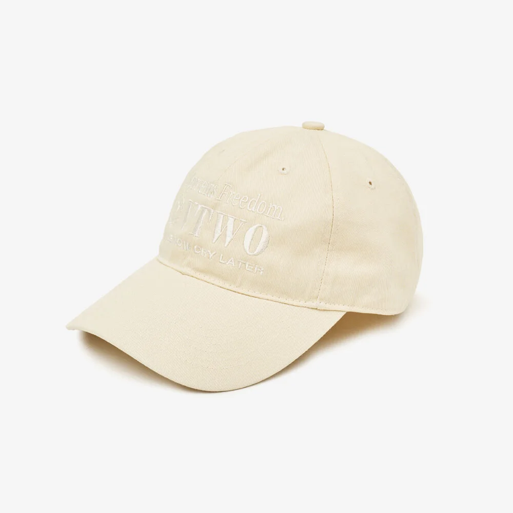 笑臉 純棉 棒球帽 (BEIGE)
