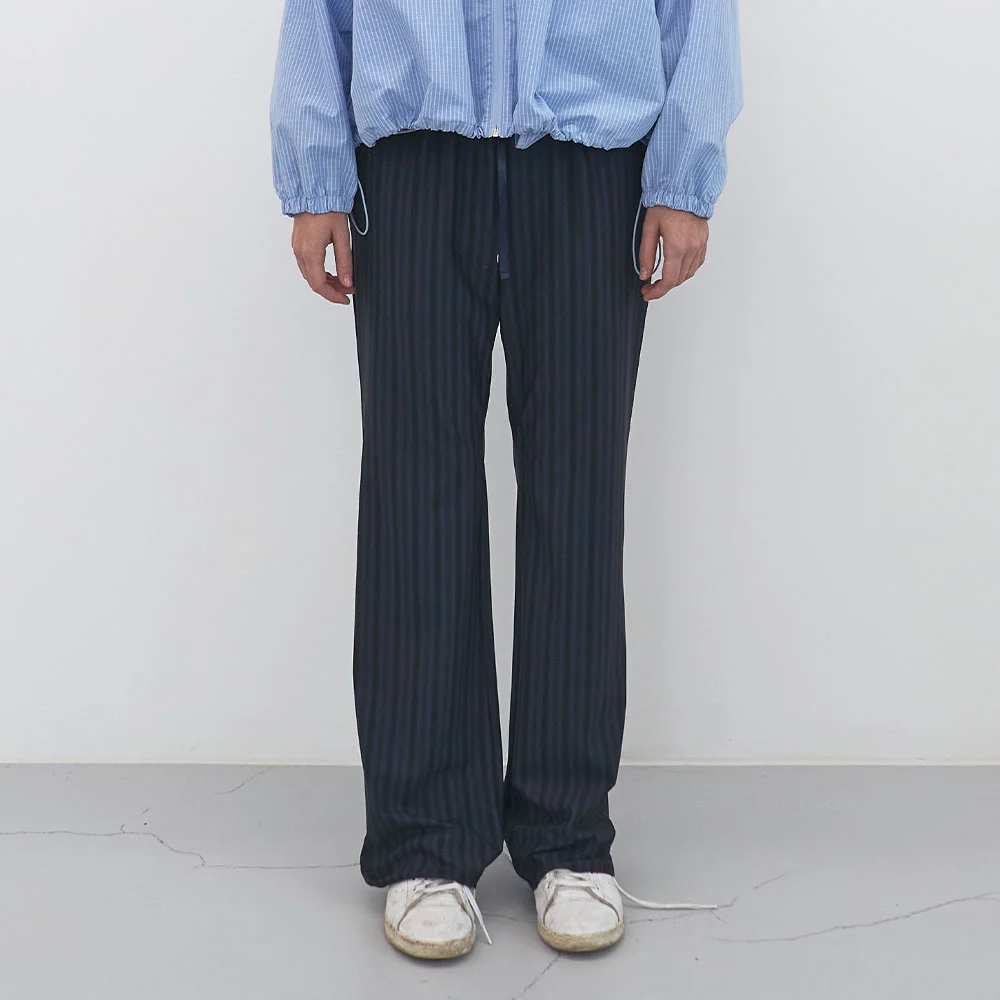 漸層 鬆緊帶 靴型 褲子 (Ash Grey)