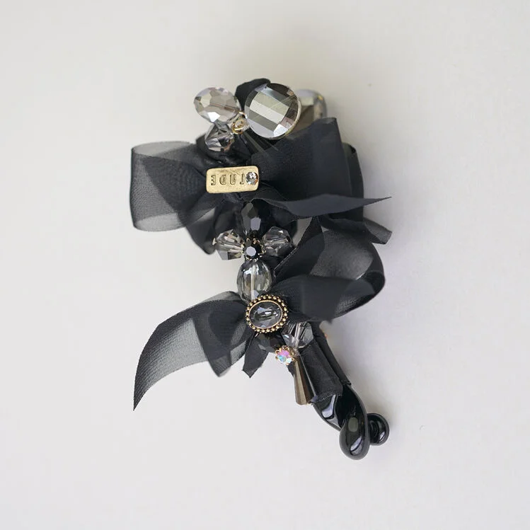 Rosie Crystal Chiffon Banana Clip
