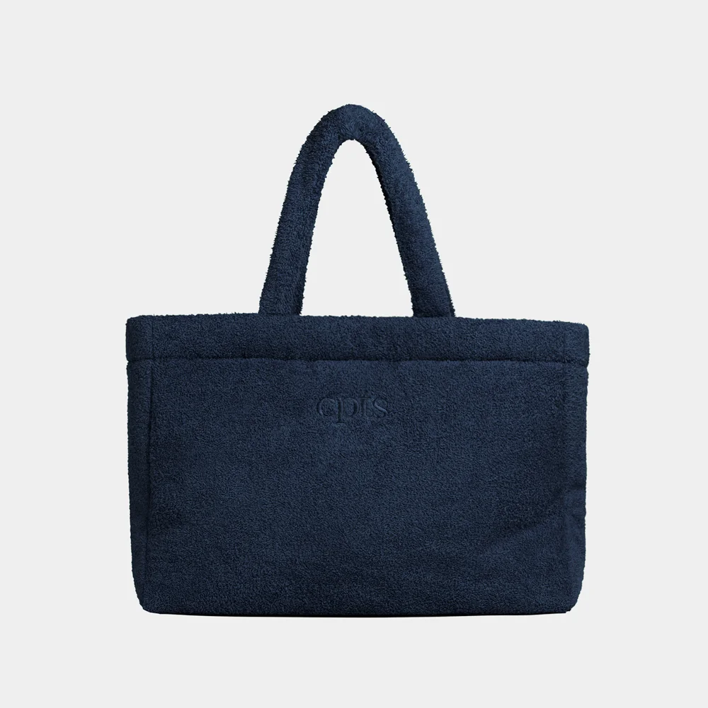 TOWELING SQUARE BAG_NAVY